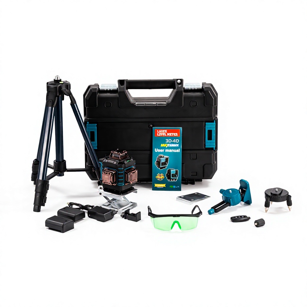 Laser Level 16 Lines 4D Green - 4D 16-Line Green Laser Level, 30m