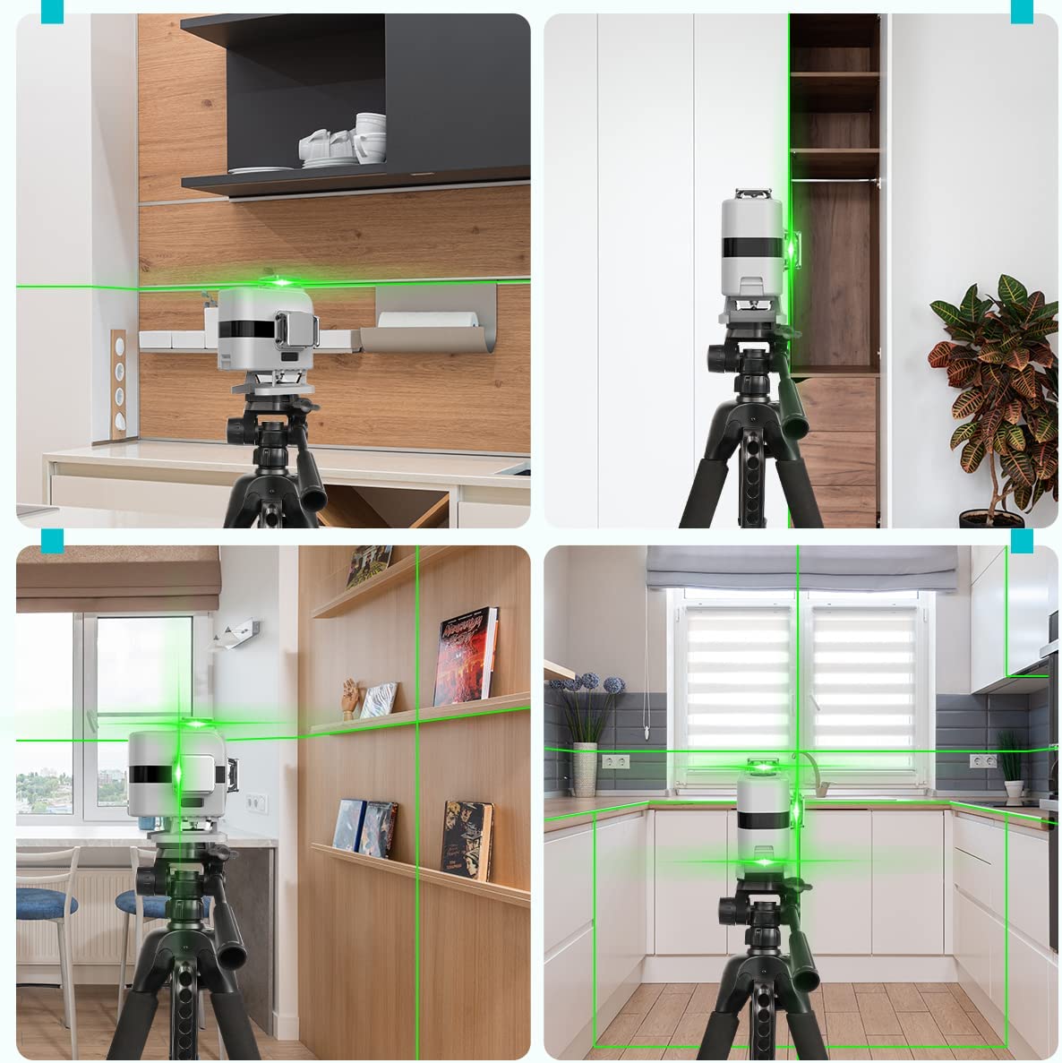 DS04CG Self-Leveling 16 Cross  - Laser Level 16 Lines 4D Green ulasan dan harga