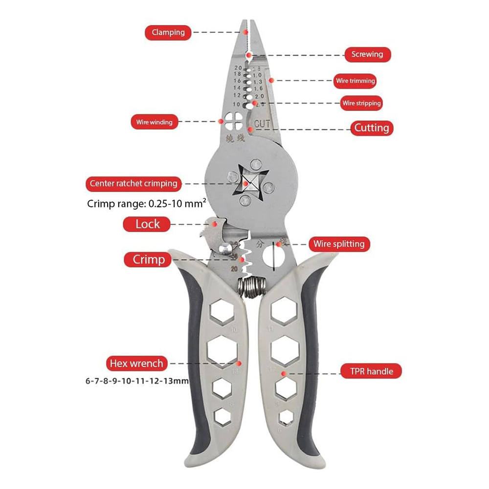 Electrician Wire Stripper Mult - Automatic Wire Stripper Cutter ulasan dan harga