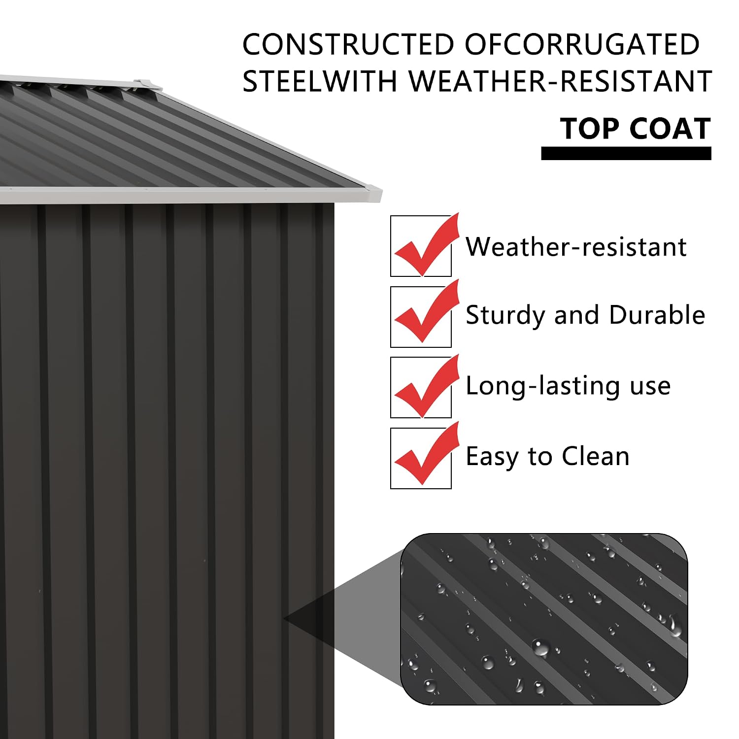 Metal Outdoor Storage Shed 5.4 - Garden Tools ulasan dan harga