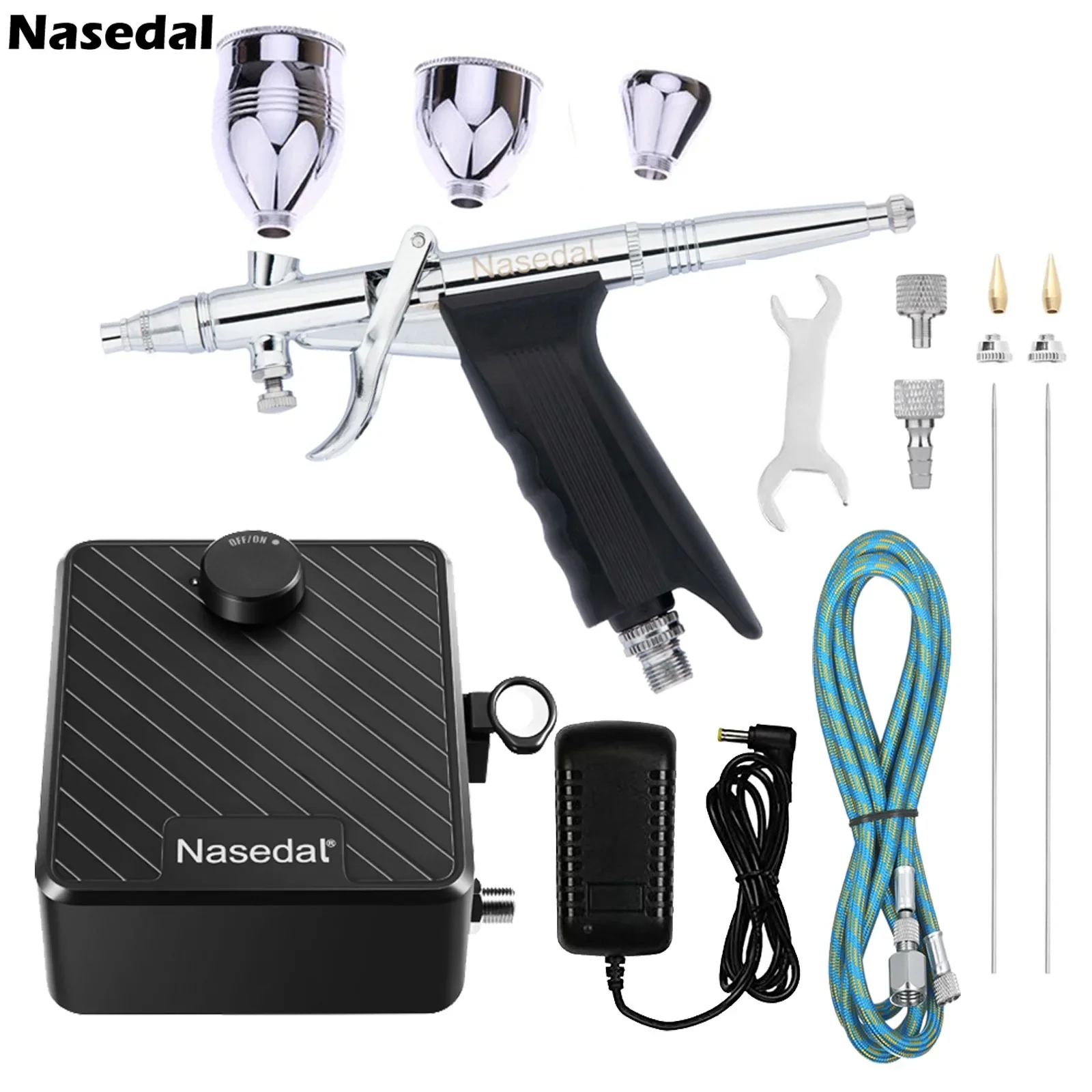 Nasedal Airbrush Air Compresso - Airbrush Kit With Mini Compressor ulasan dan harga